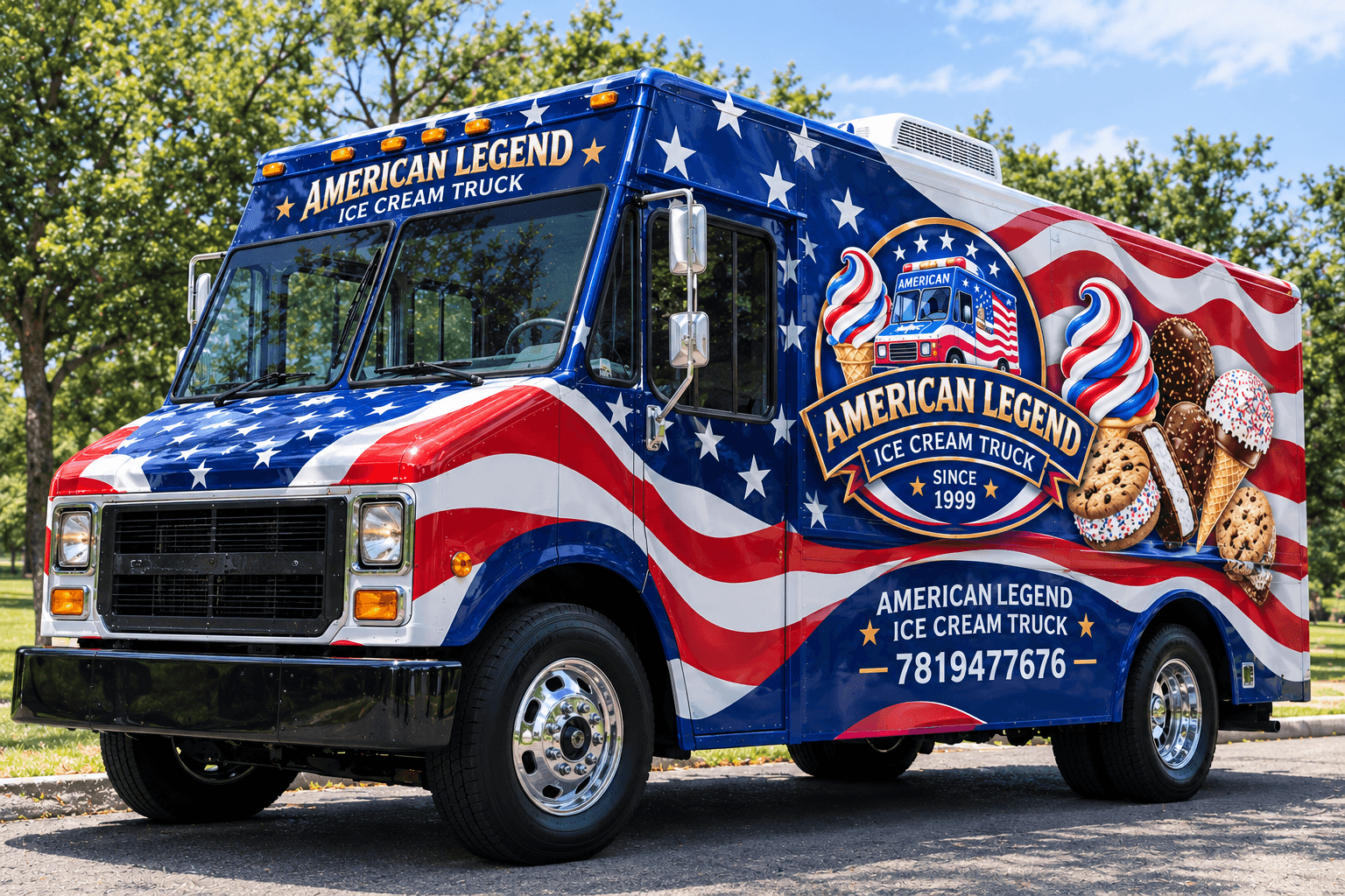 American Legend Ice Cream Truck — Premium Ice Cream Catering in New England