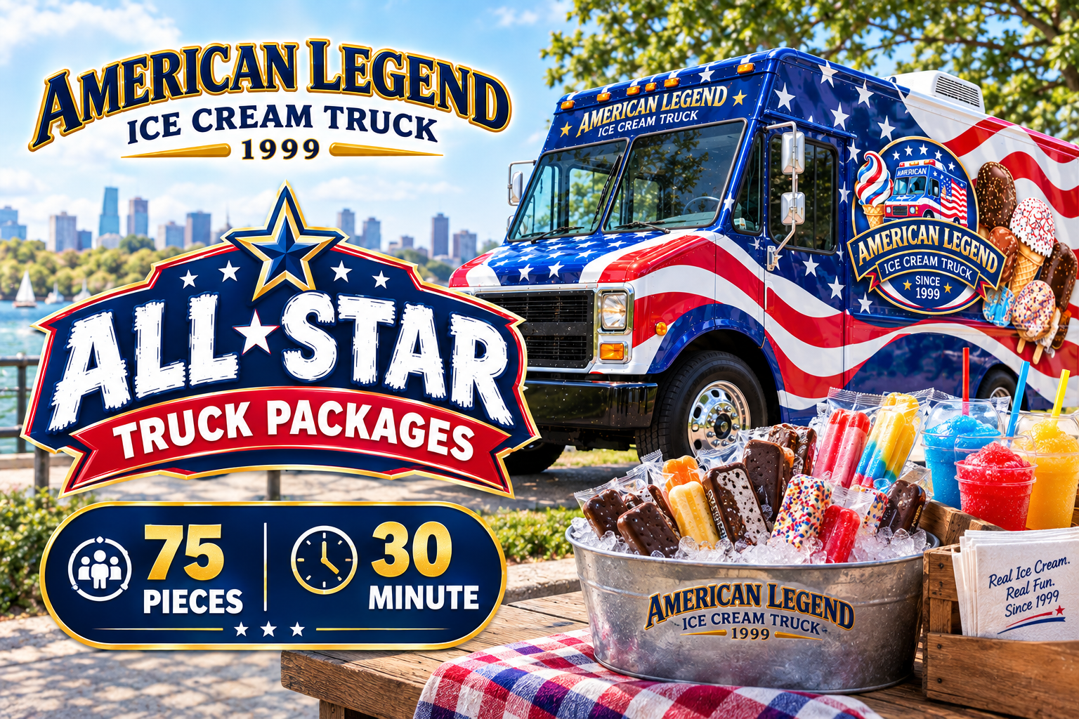 All-Star - Premium ice cream truck catering package in New England