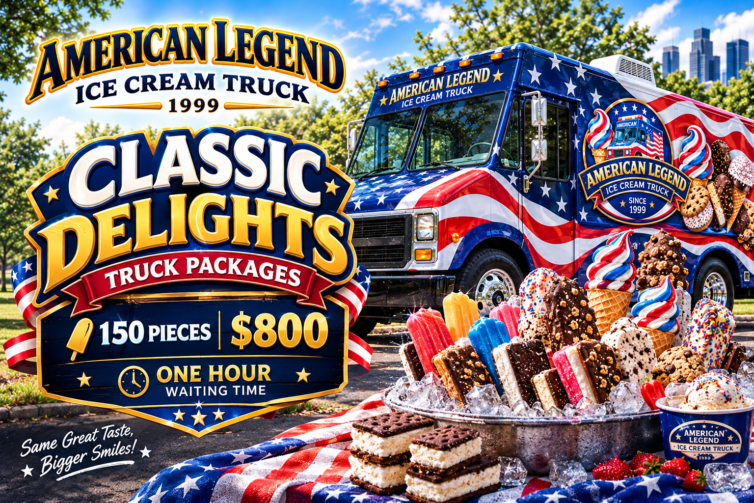 Classic Delights - Premium ice cream truck catering package in New England