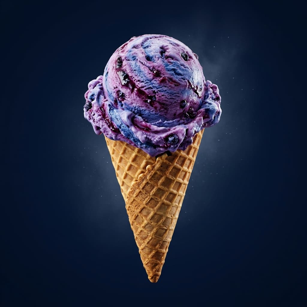 Blueberry Classic ice cream for Pinehurst